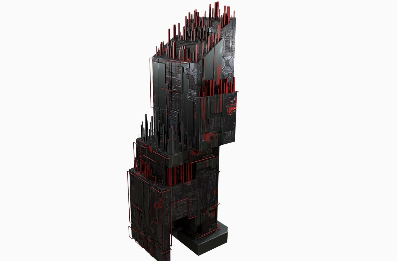 High-Rise pack 01 Low-poly 3D model_14