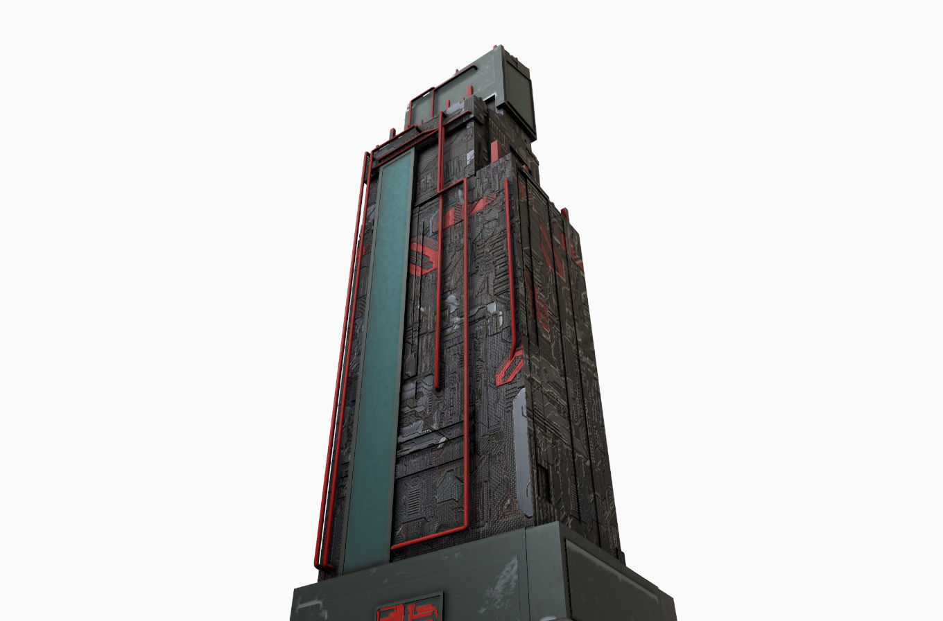 High-Rise pack 01 Low-poly 3D model_3