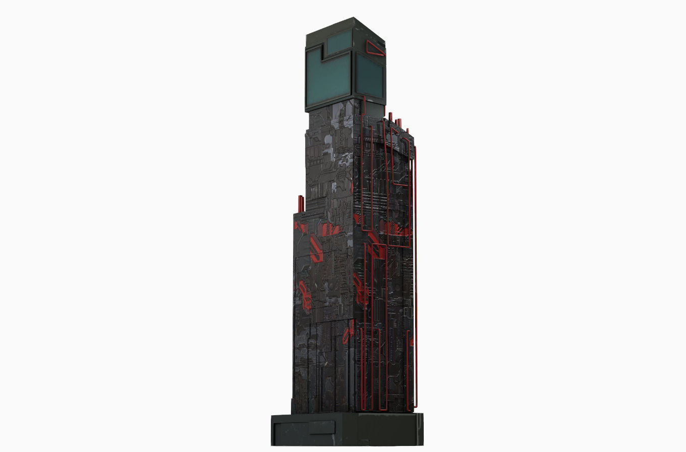 High-Rise pack 01 Low-poly 3D model_2