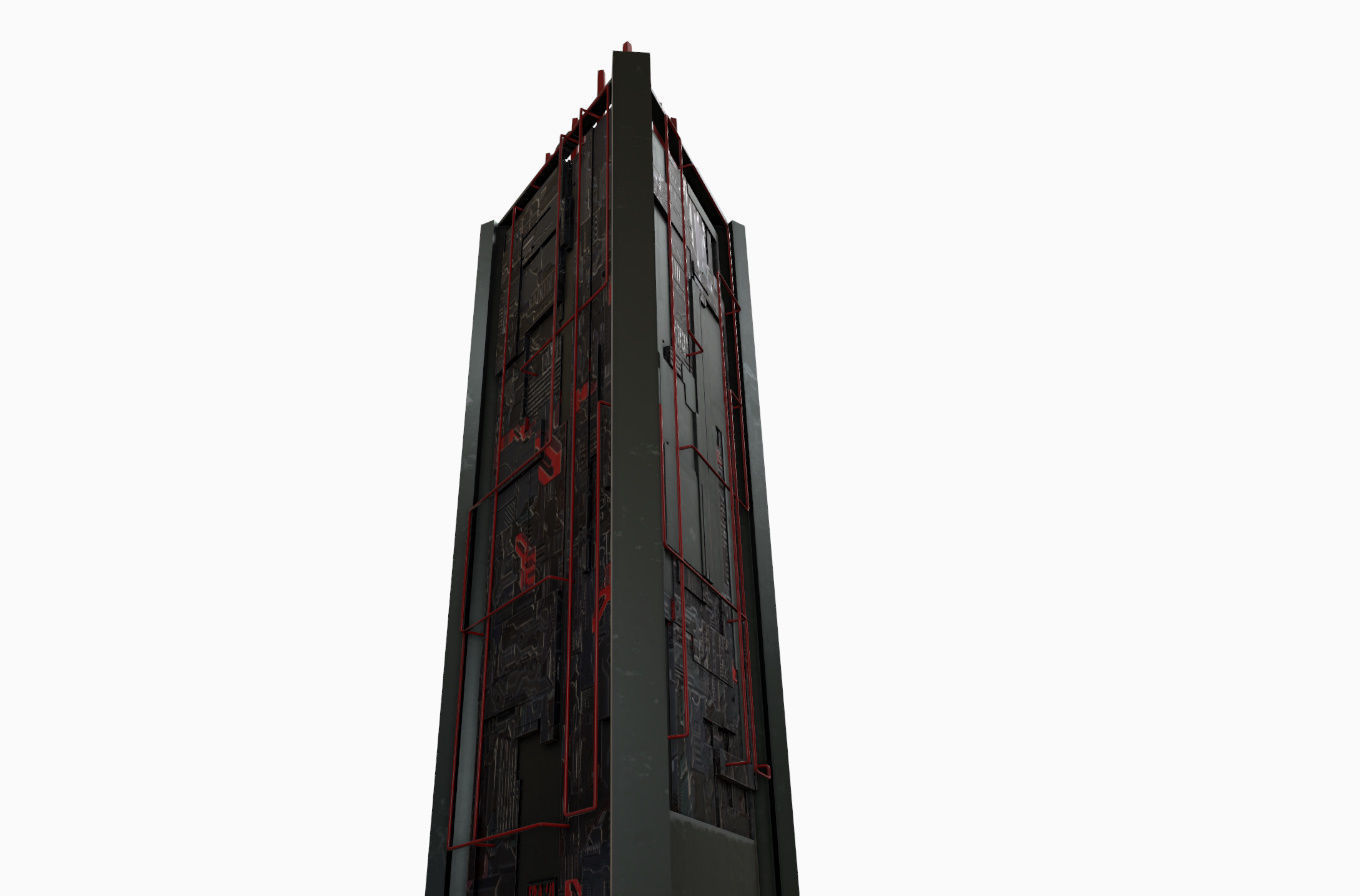High-Rise pack 01 Low-poly 3D model_12