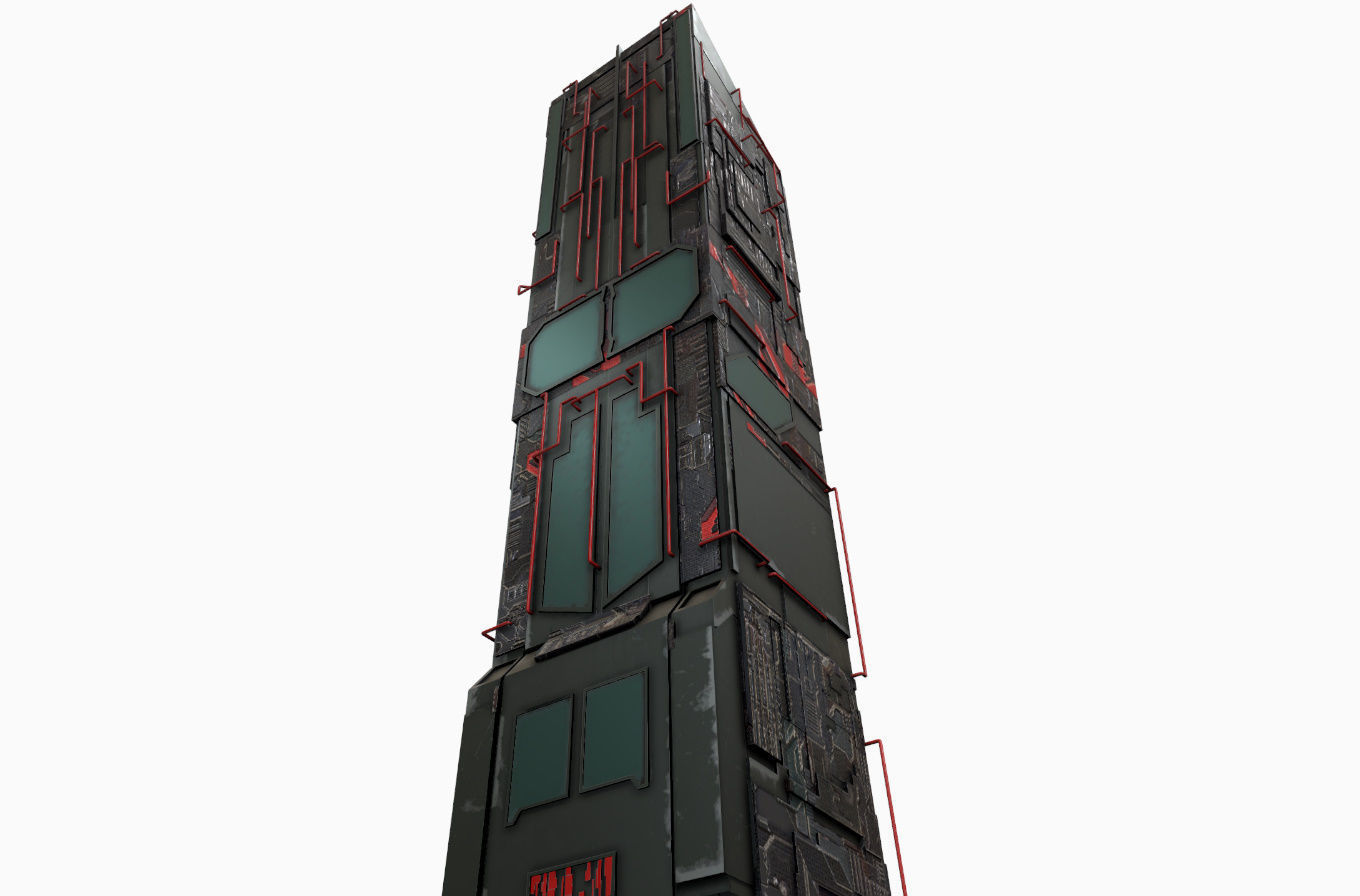 High-Rise pack 01 Low-poly 3D model_6