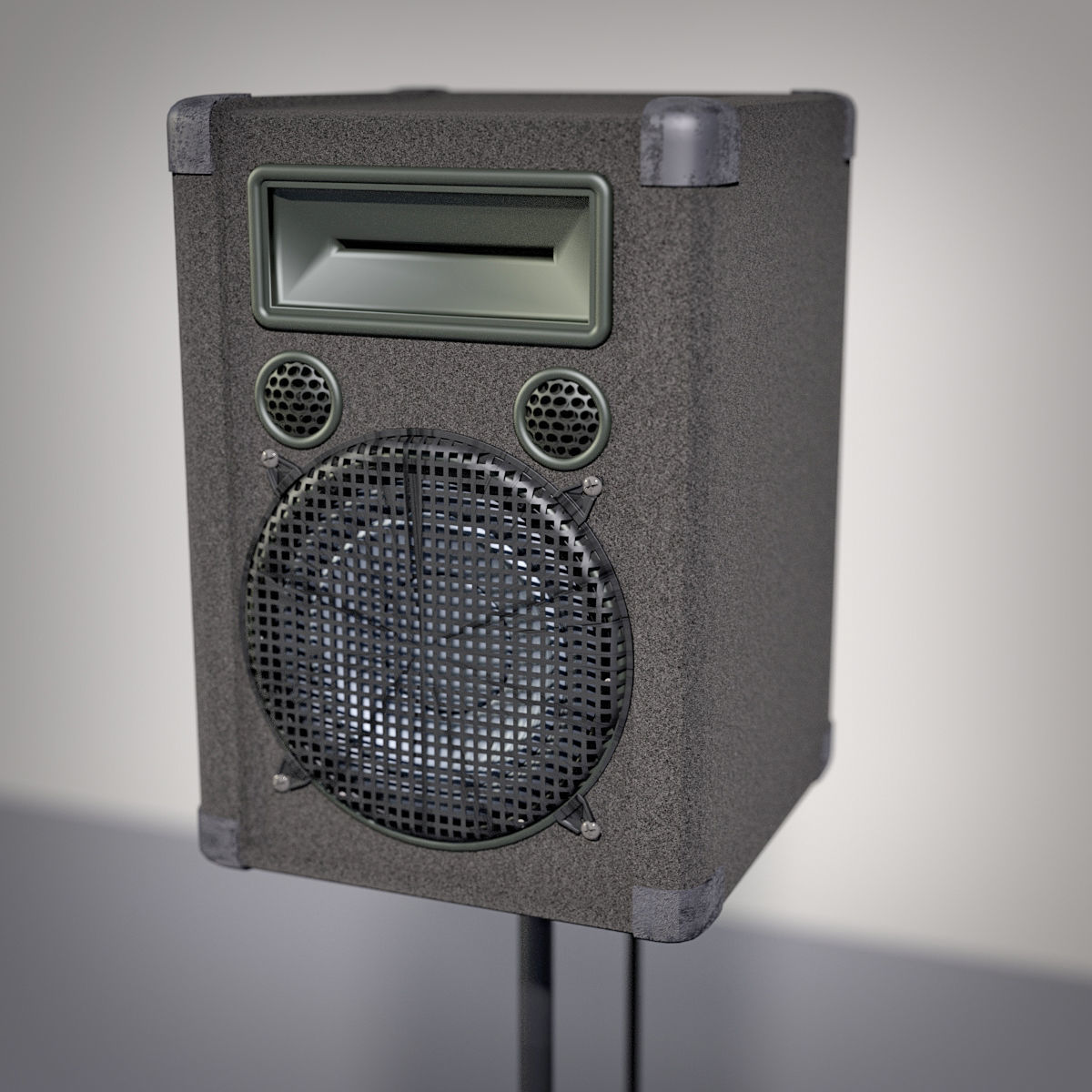 PA Speaker Set and Subwoofer 3D model_3