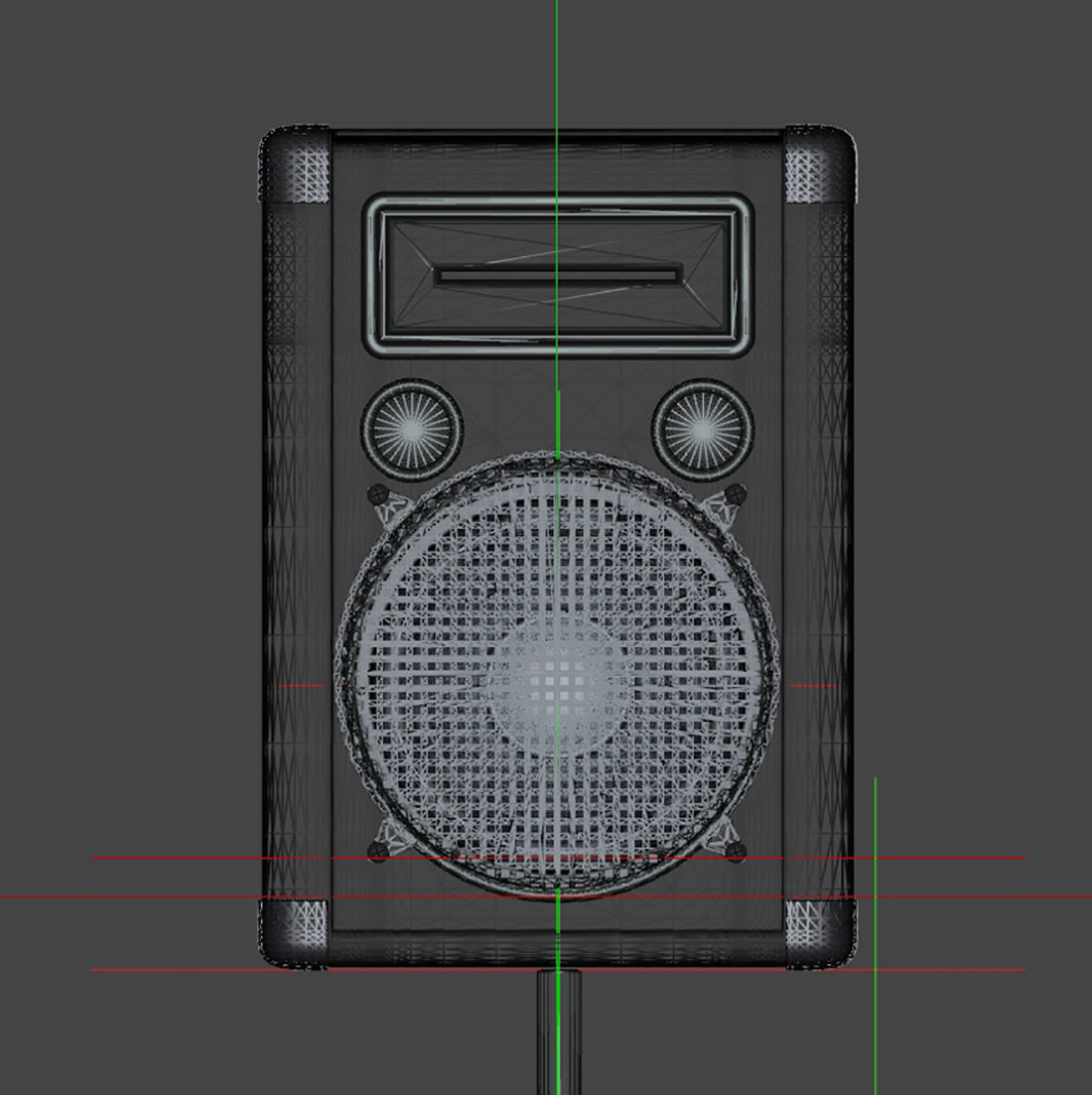 PA Speaker Set and Subwoofer 3D model_4