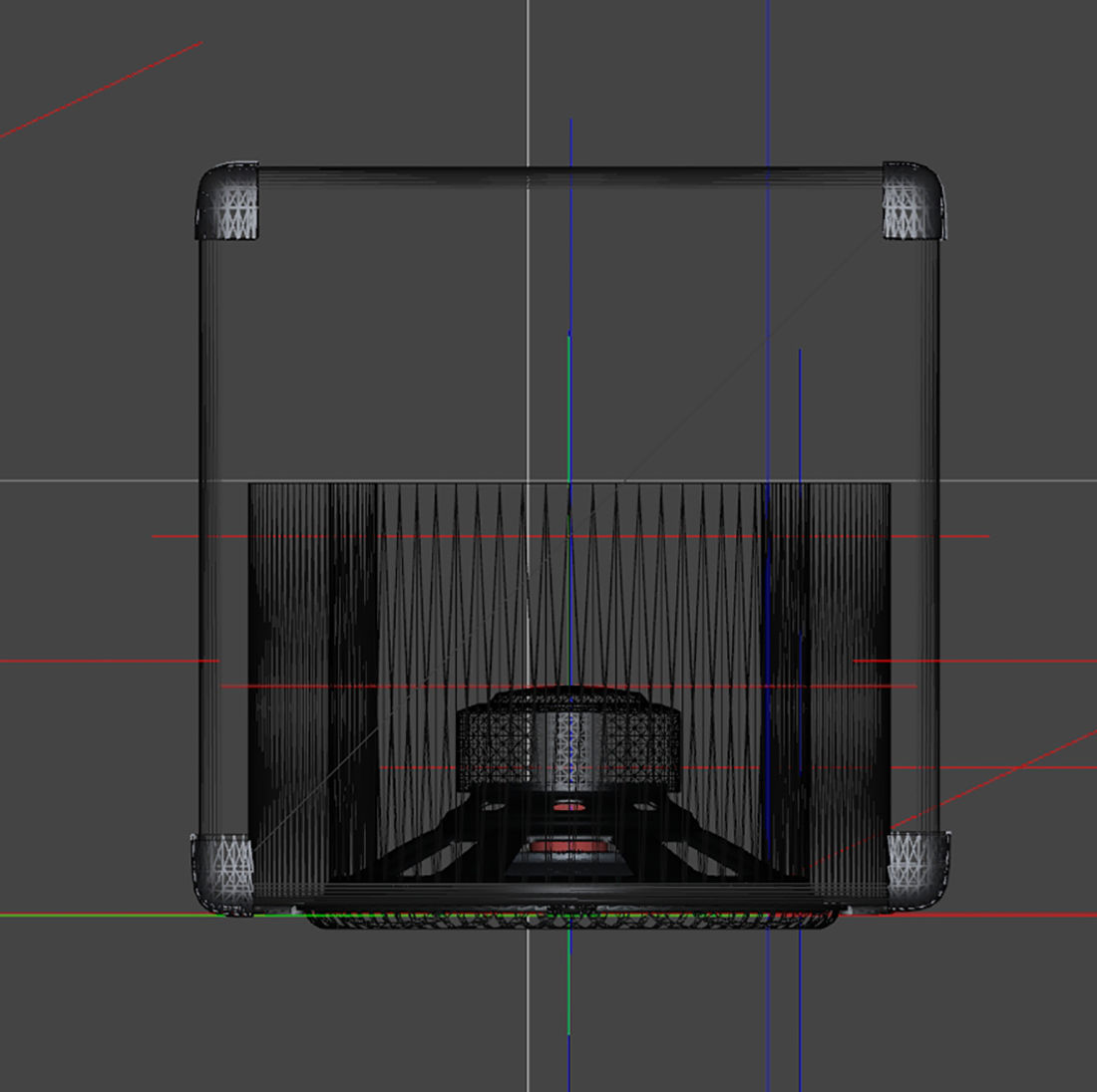 PA Speaker Set and Subwoofer 3D model_7