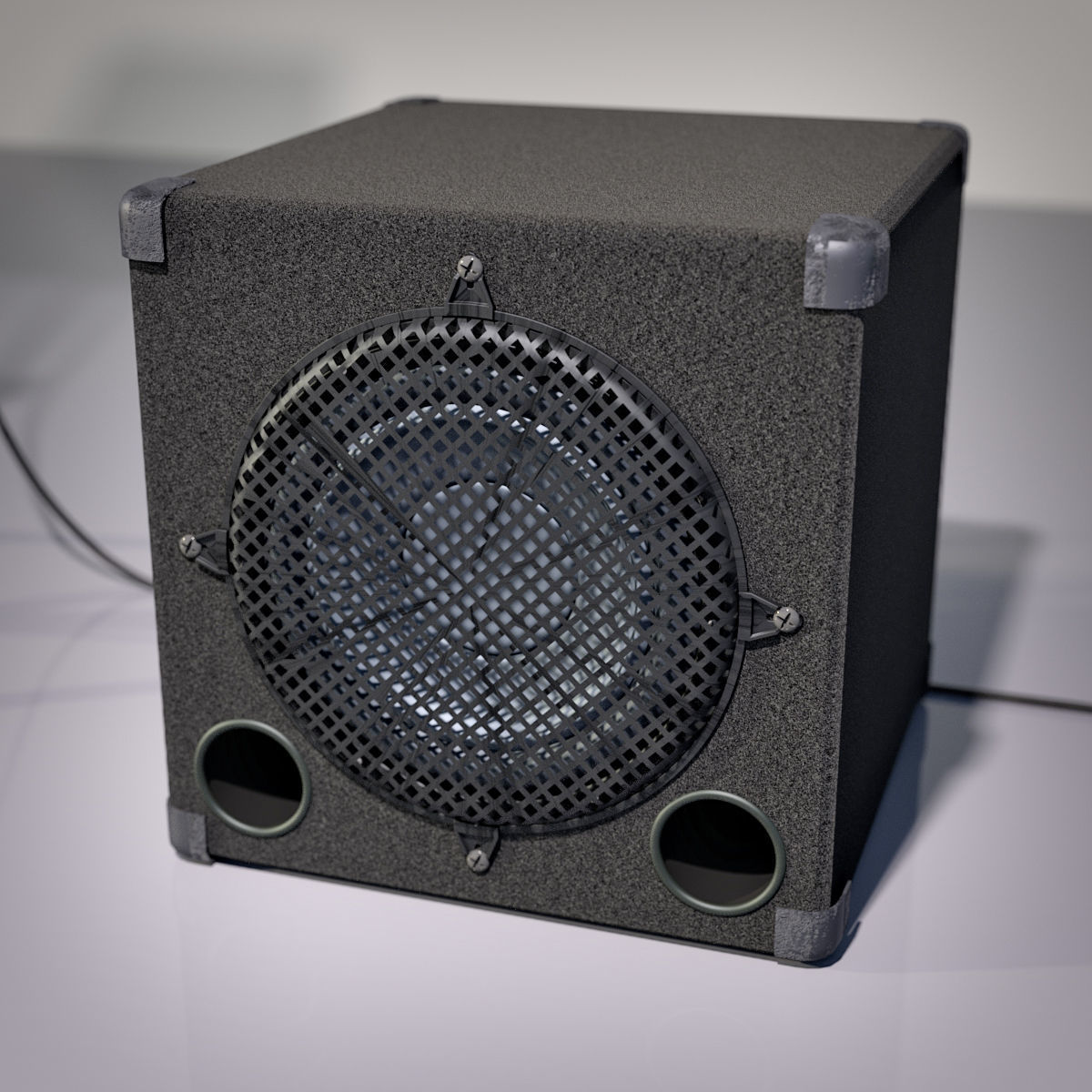 PA Speaker Set and Subwoofer 3D model_2