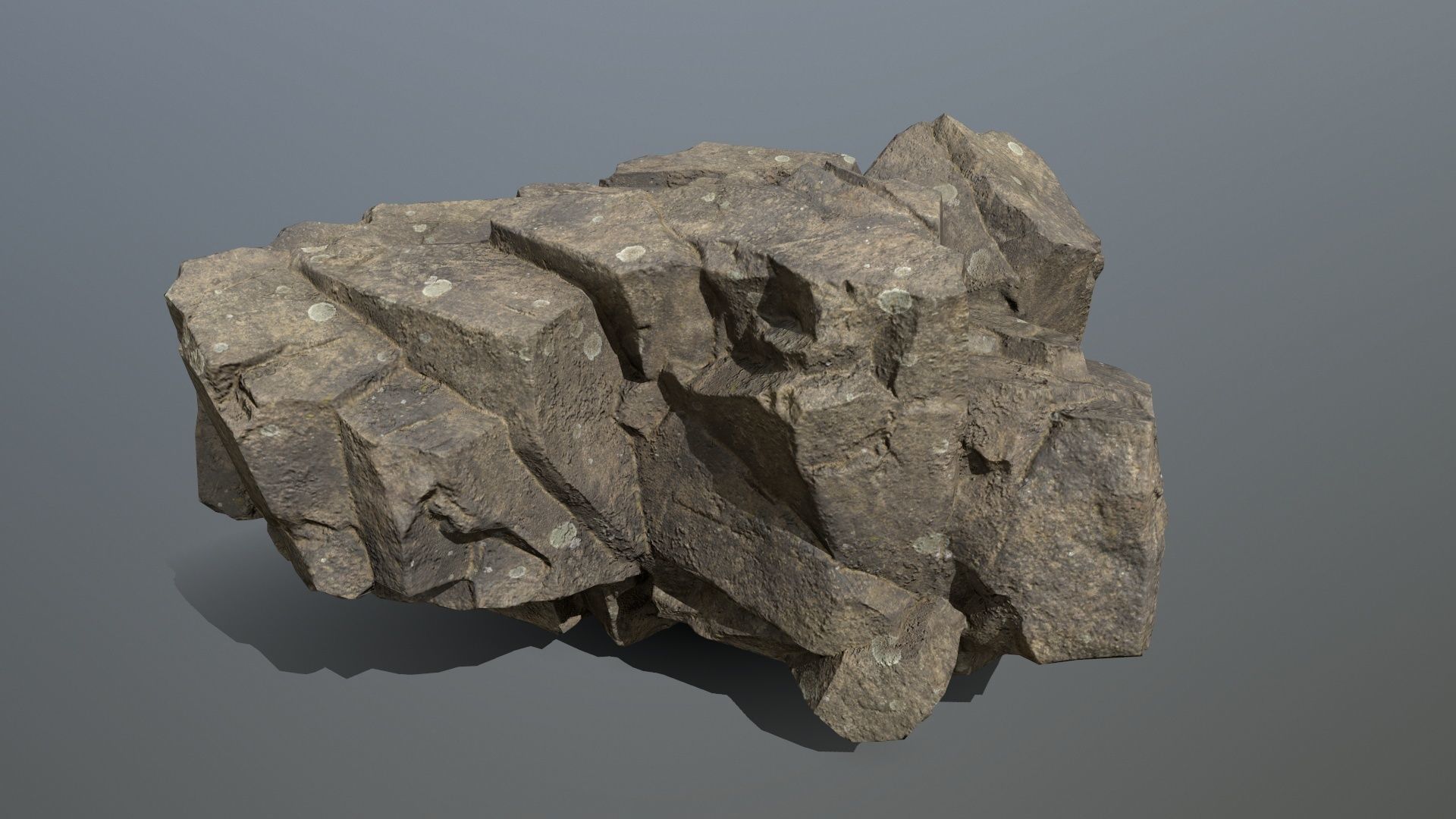 sea rocks Low-poly 3D model_2
