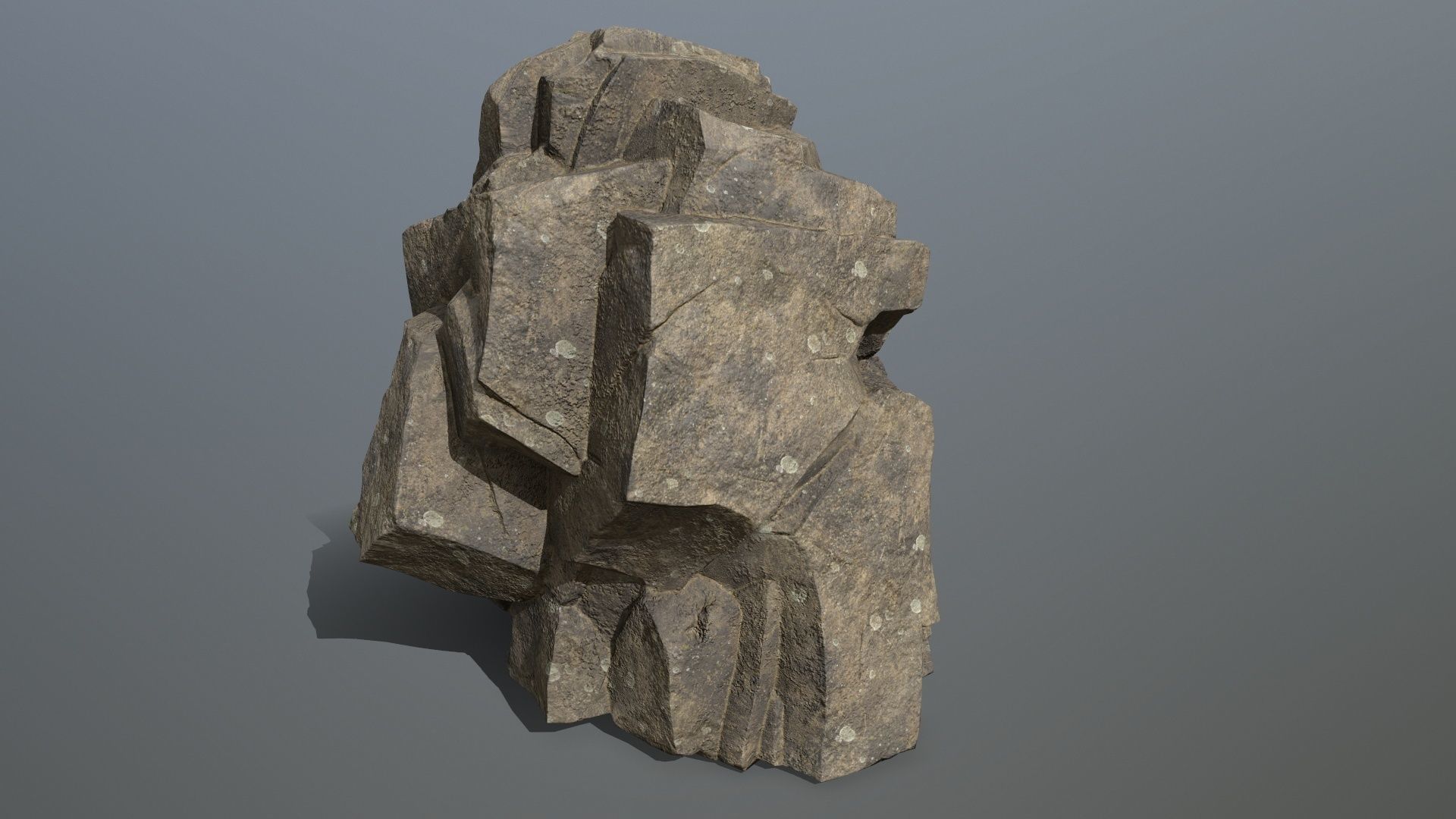 sea rocks Low-poly 3D model_6