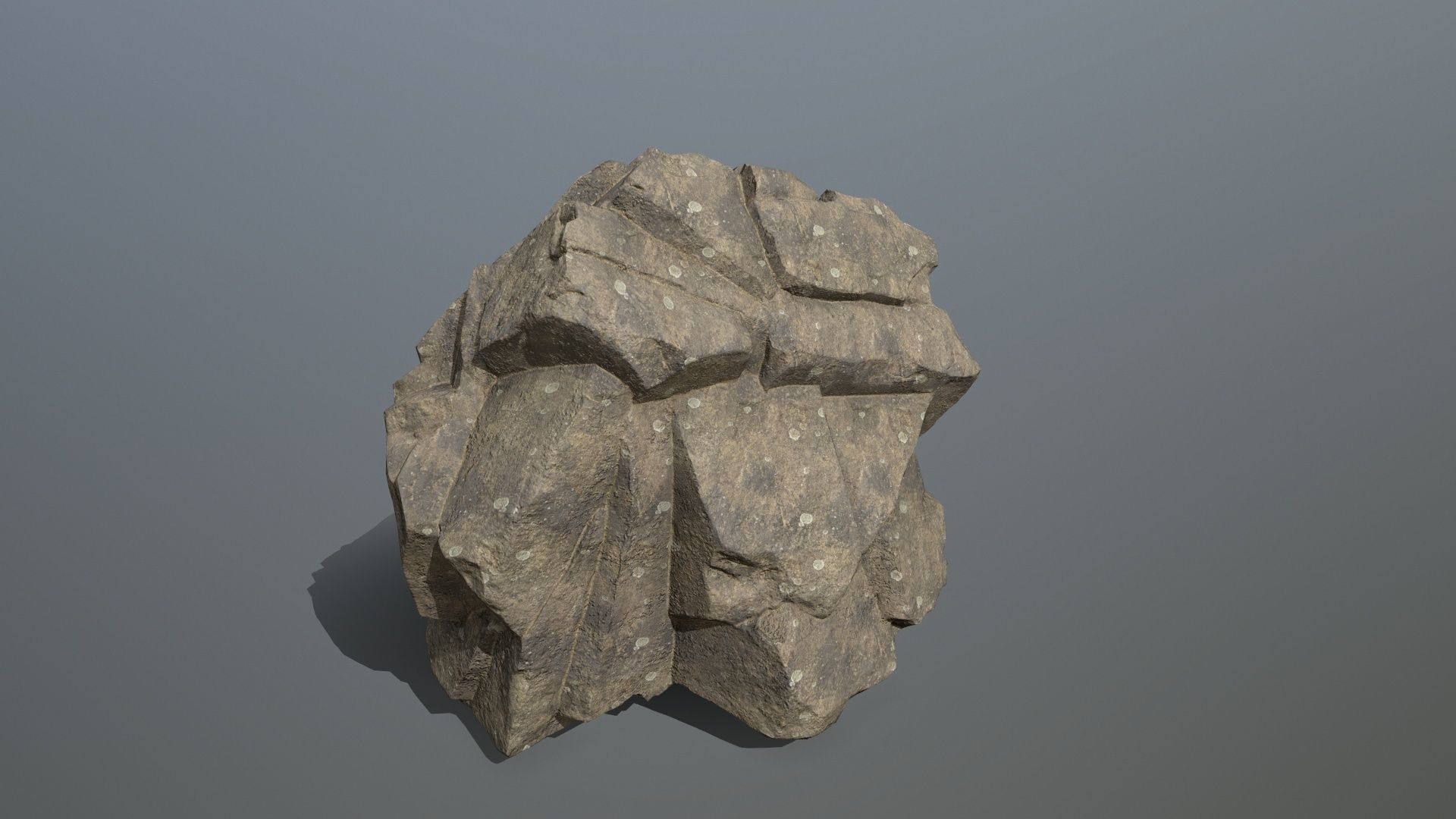 sea rocks Low-poly 3D model_5