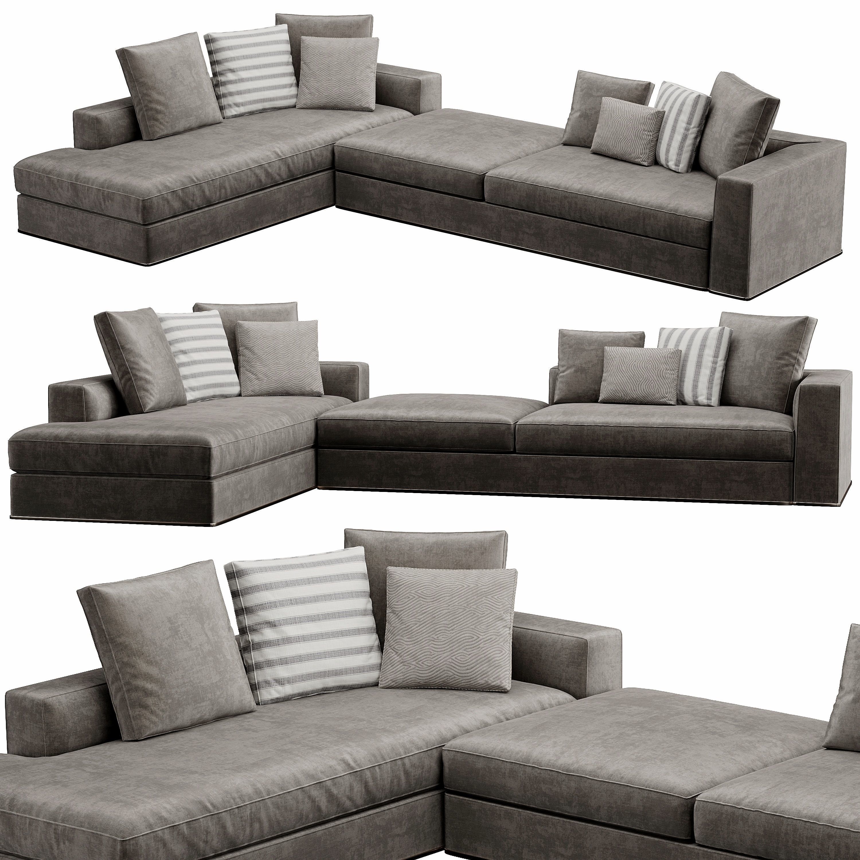Powell Sofa 3D model_4
