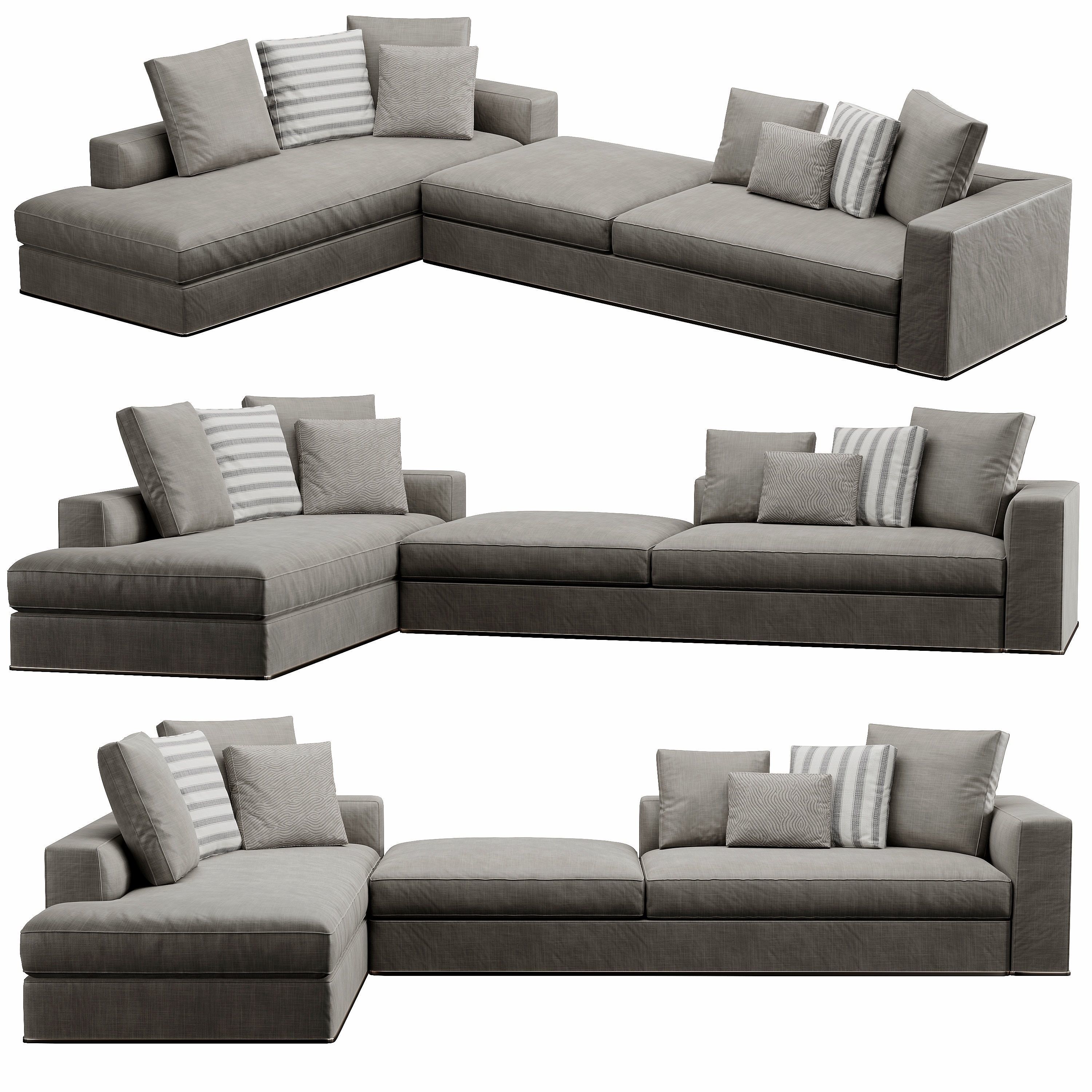 Powell Sofa 3D model_2