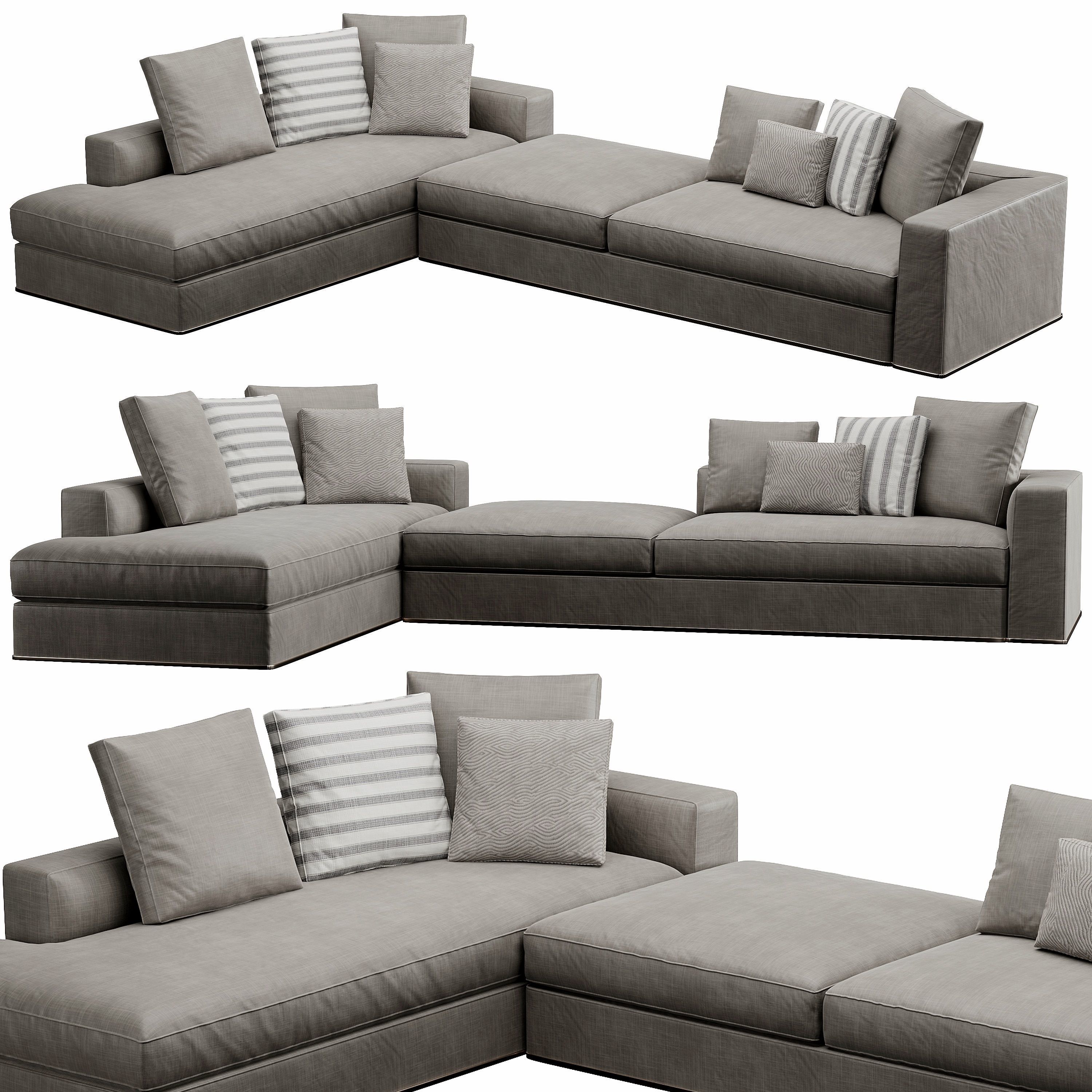 Powell Sofa 3D model_5