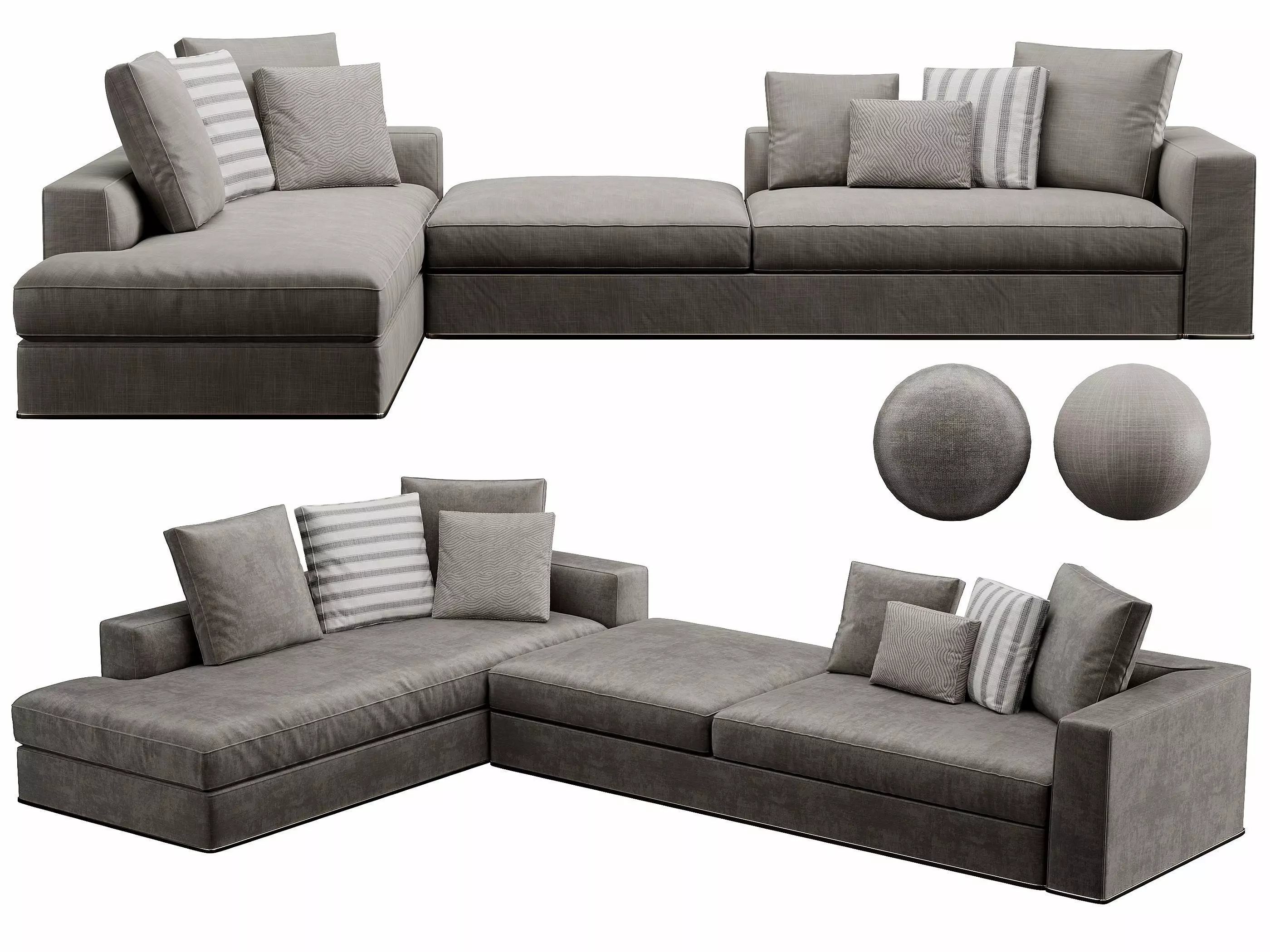 Powell Sofa 3D model_0