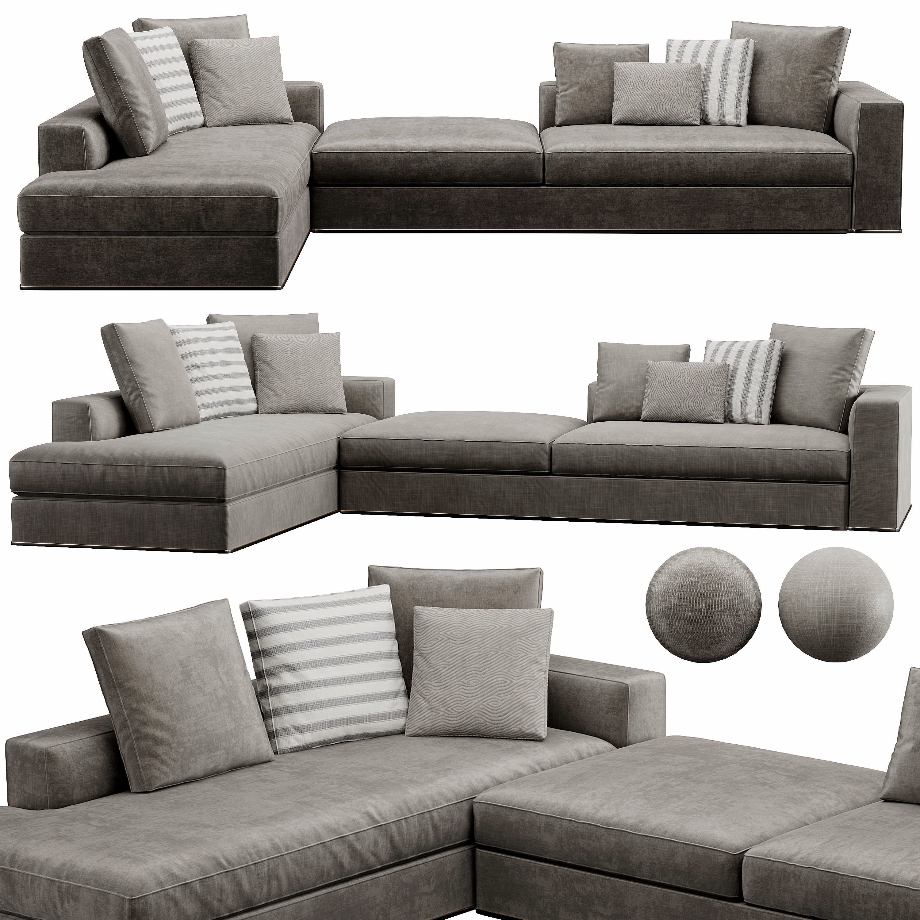 Powell Sofa 3D model_3