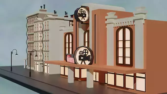 Cartoon city house 3 