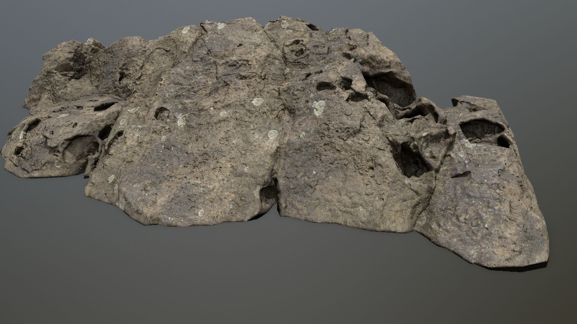 sea rocks Low-poly 3D model_5