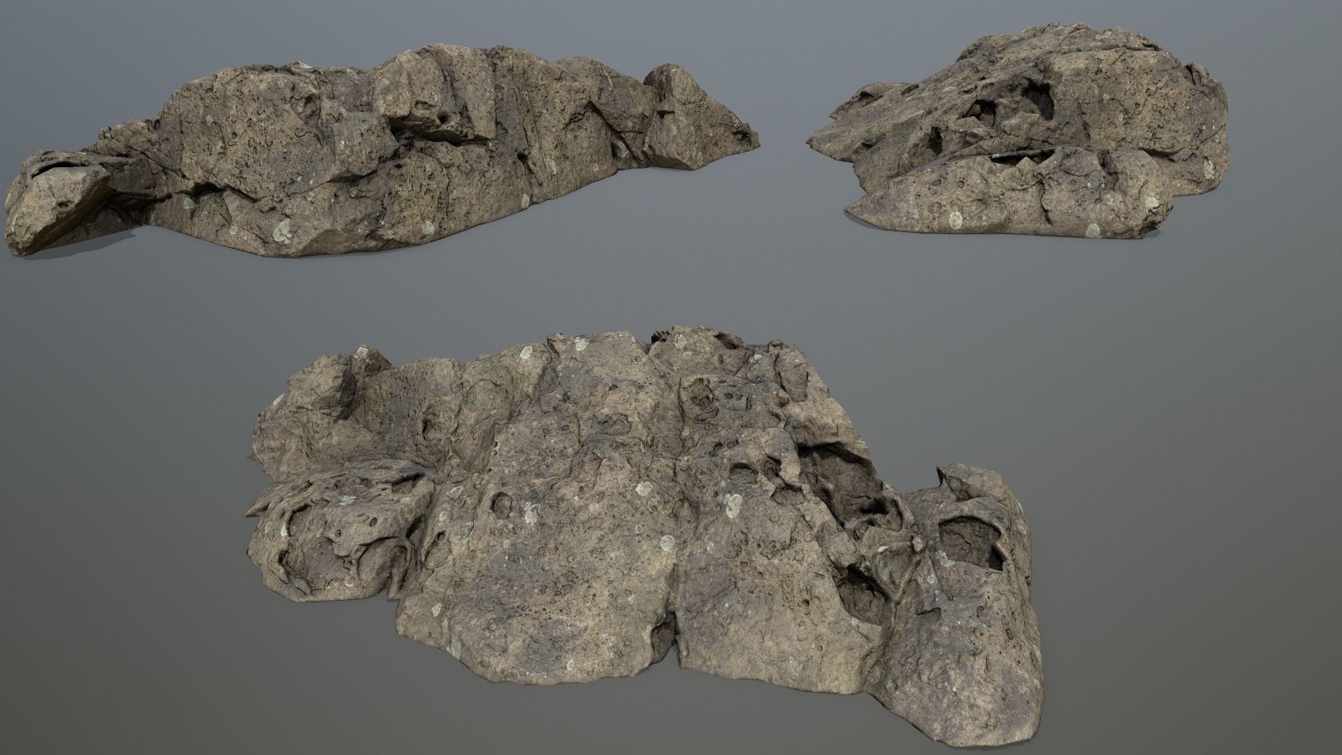 sea rocks Low-poly 3D model_20