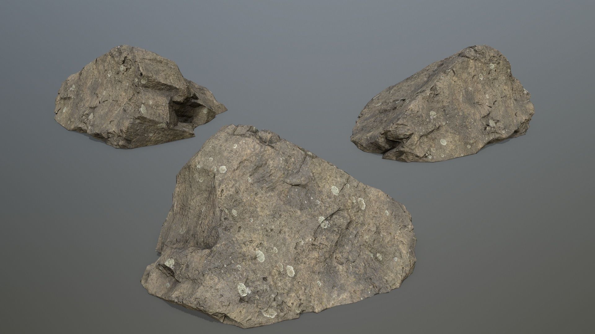 sea rocks Low-poly 3D model_14