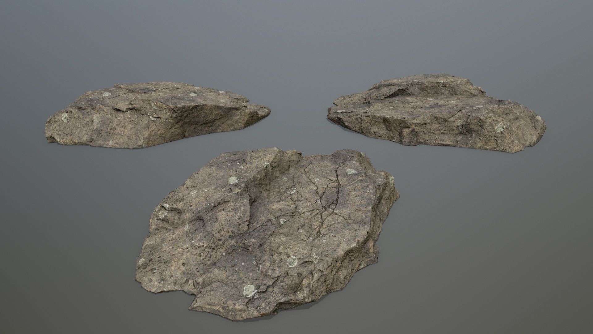 sea rocks Low-poly 3D model_12