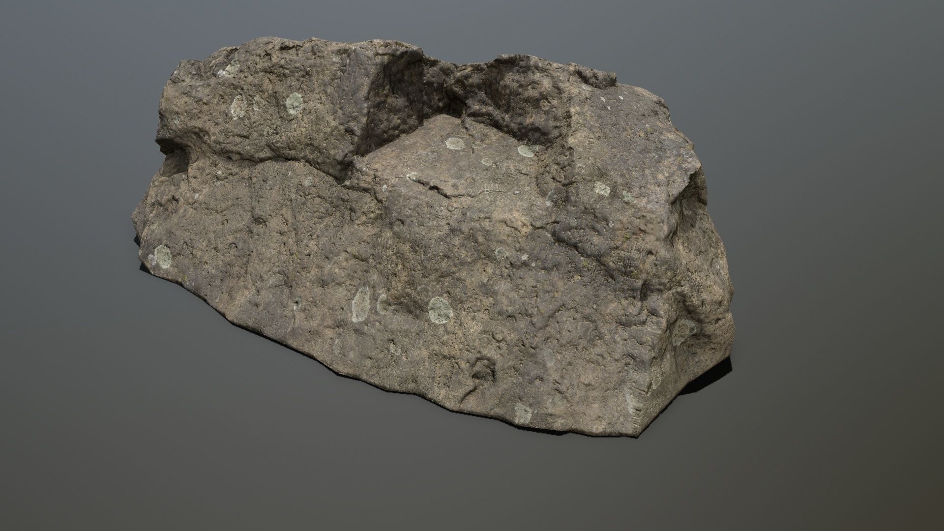 sea rocks Low-poly 3D model_7