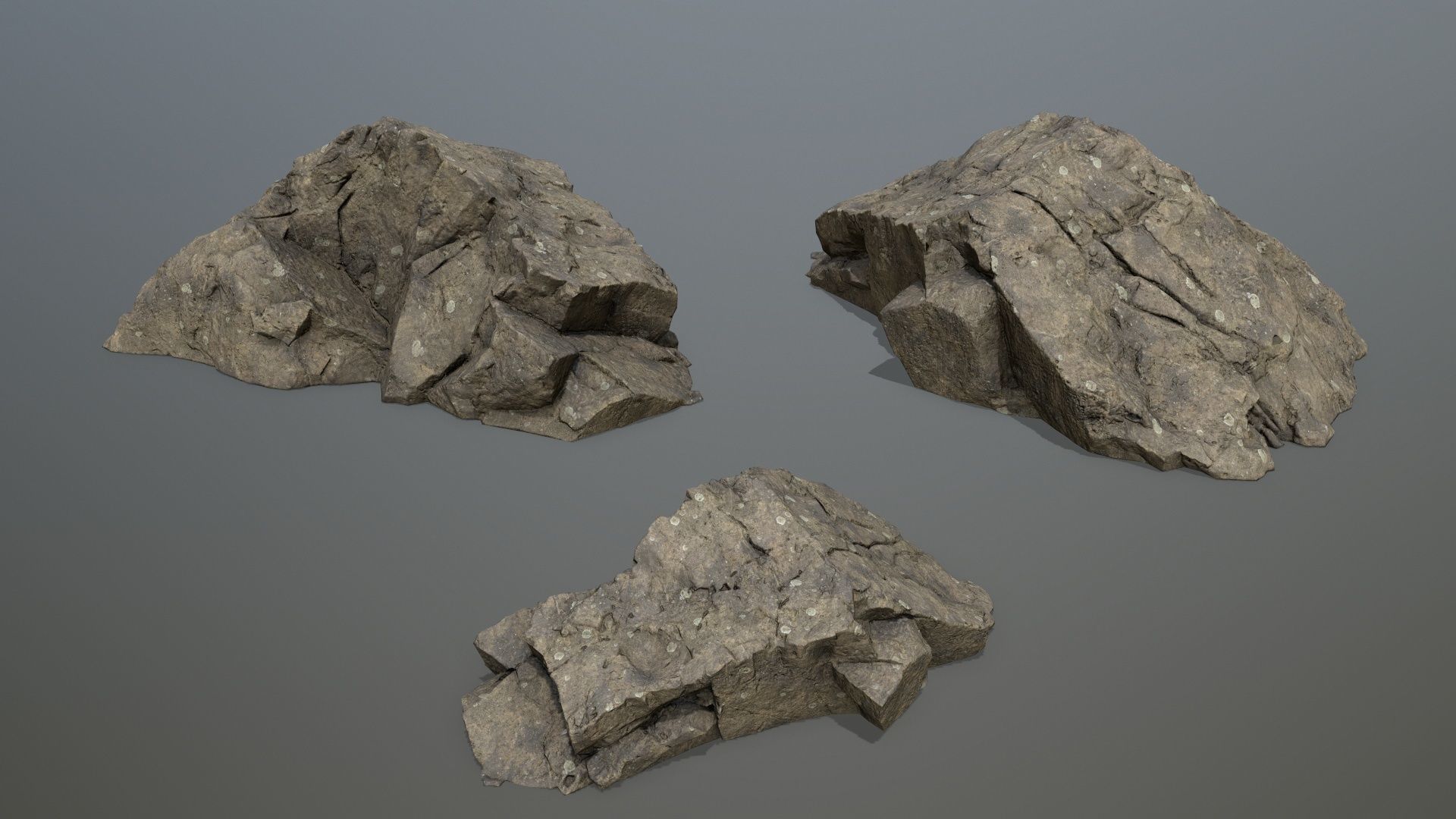 sea rocks Low-poly 3D model_15