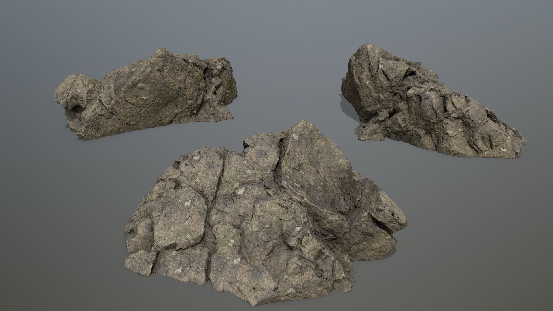 sea rocks Low-poly 3D model_17