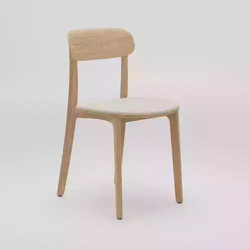 Wooden Dining Chair 3D Model Artisan Tanka Chair 3D model