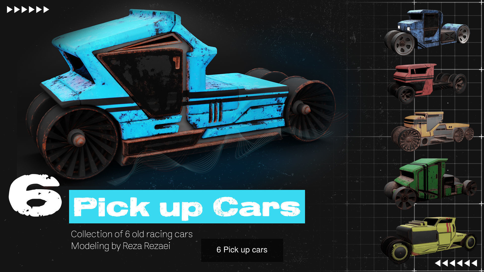 15 car ready for game 3D Model Collection_2