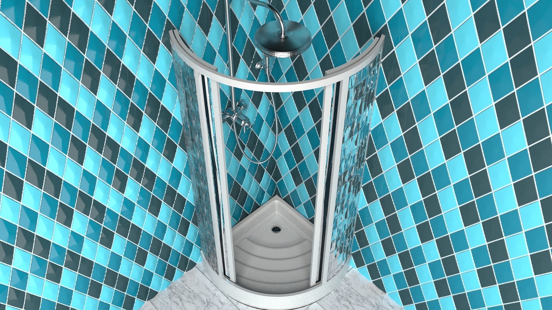 Shower 3D model_5
