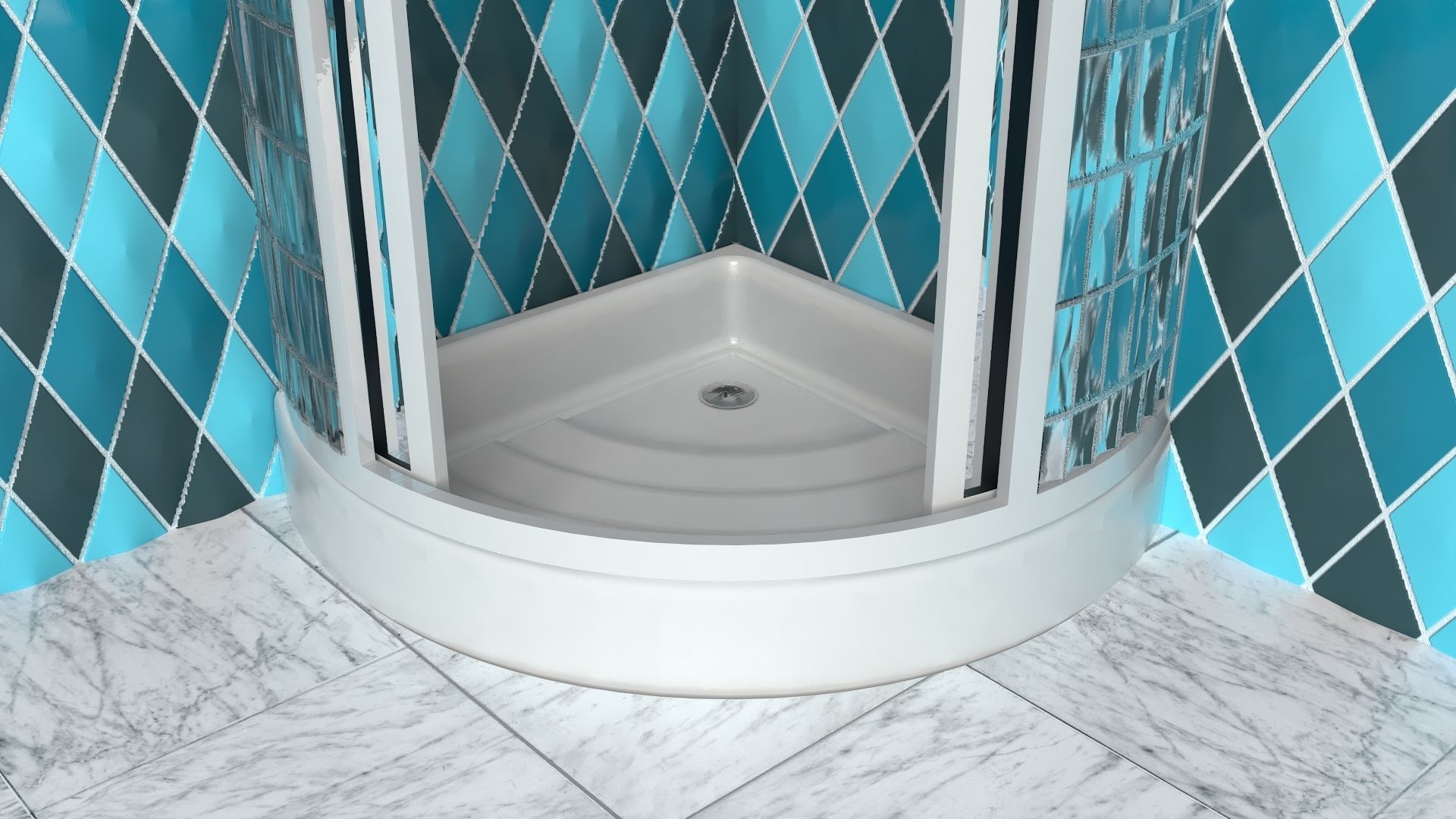 Shower 3D model_4
