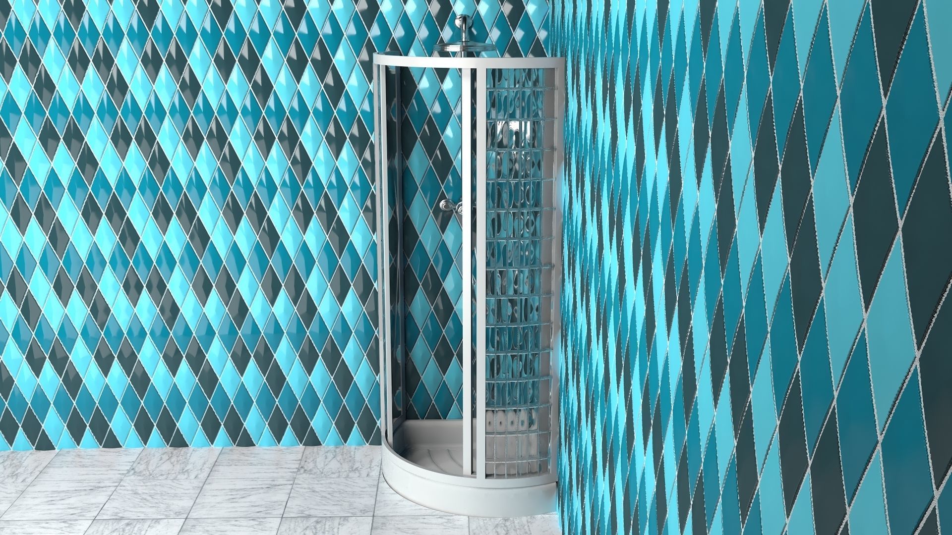 Shower 3D model_3