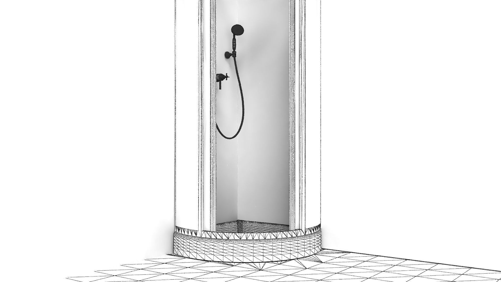 Shower 3D model_7