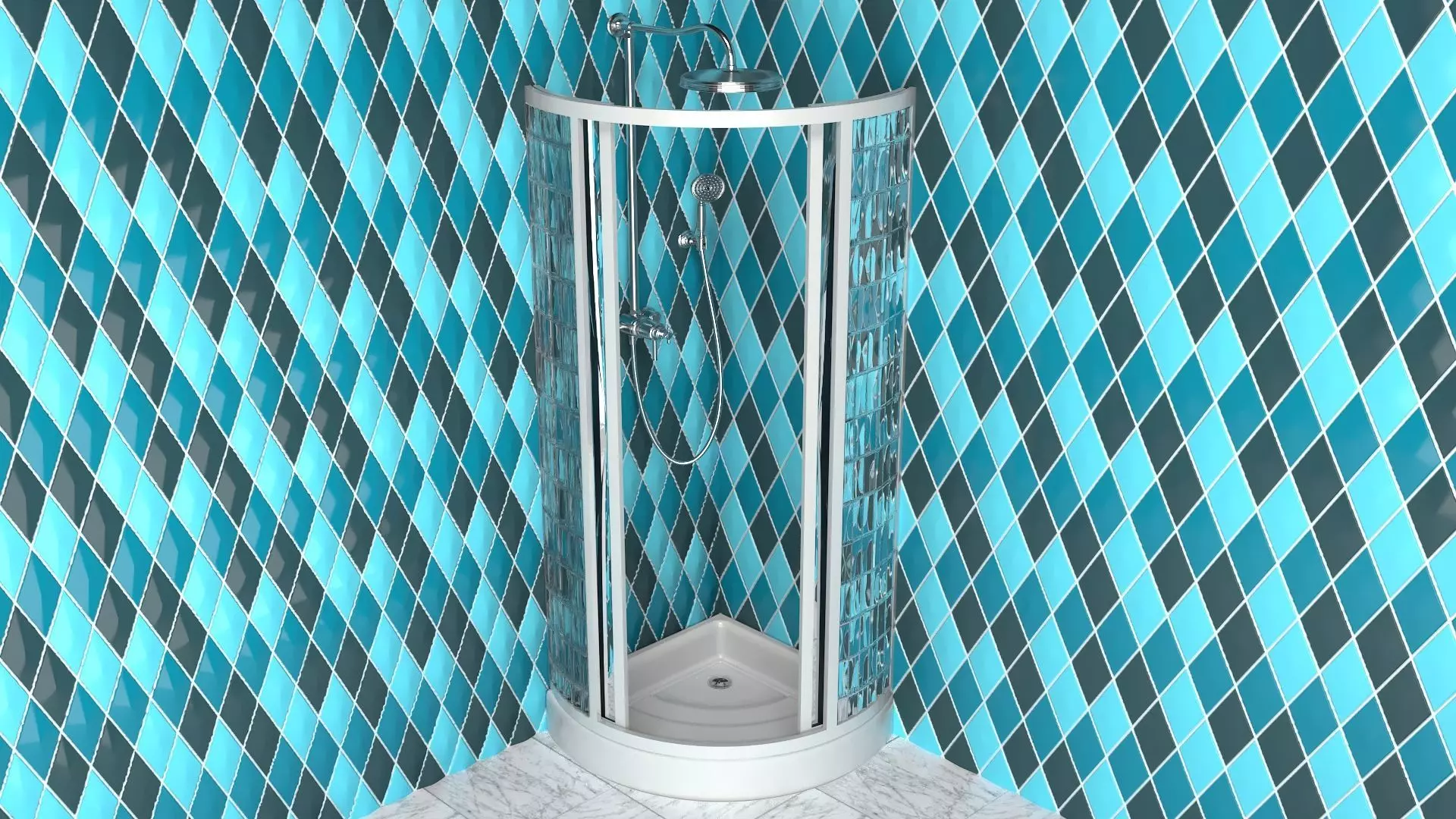 Shower 3D model_0
