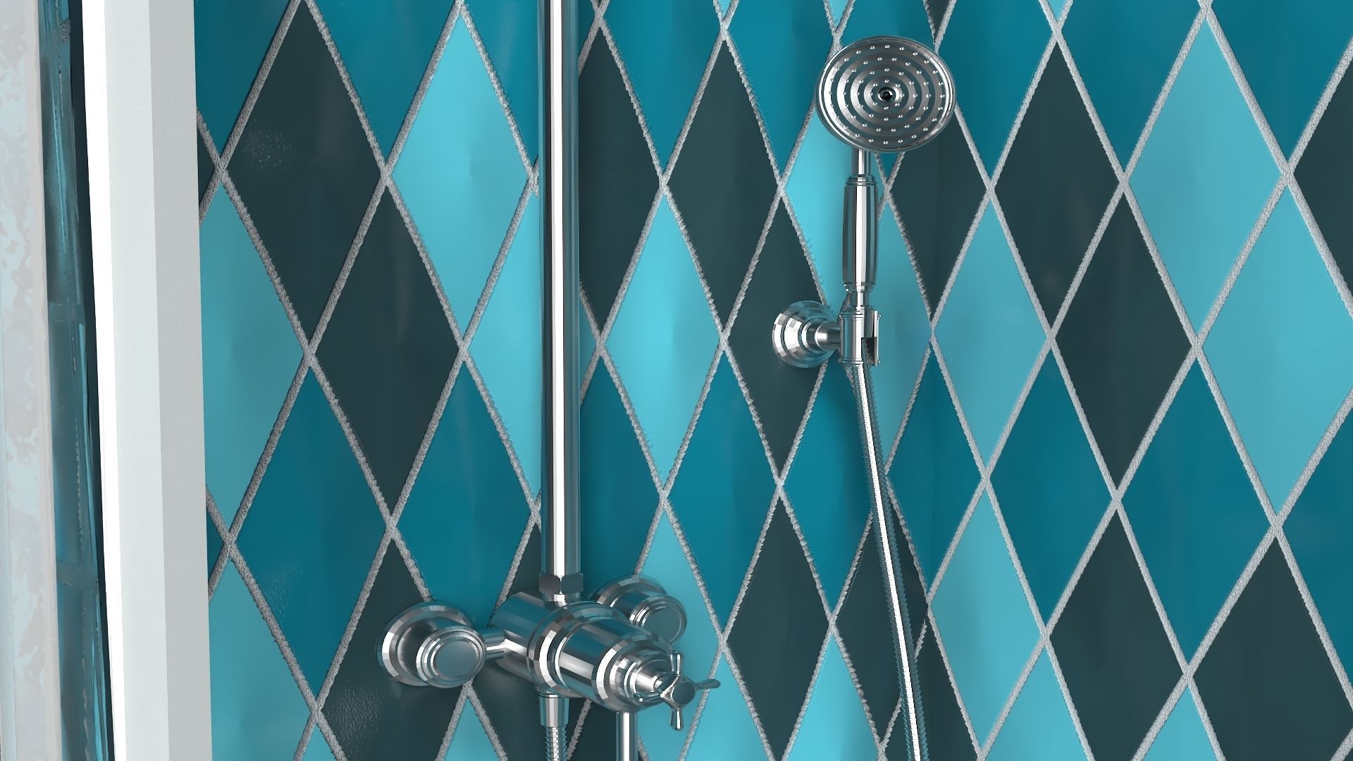 Shower 3D model_2
