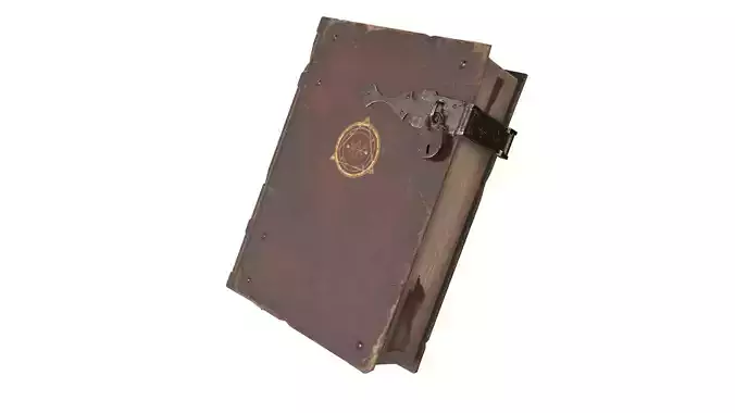 Alchemist Book Low-poly 3D model