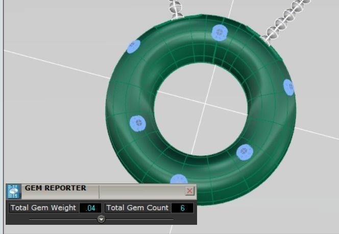 circle necklace 3D print model_5