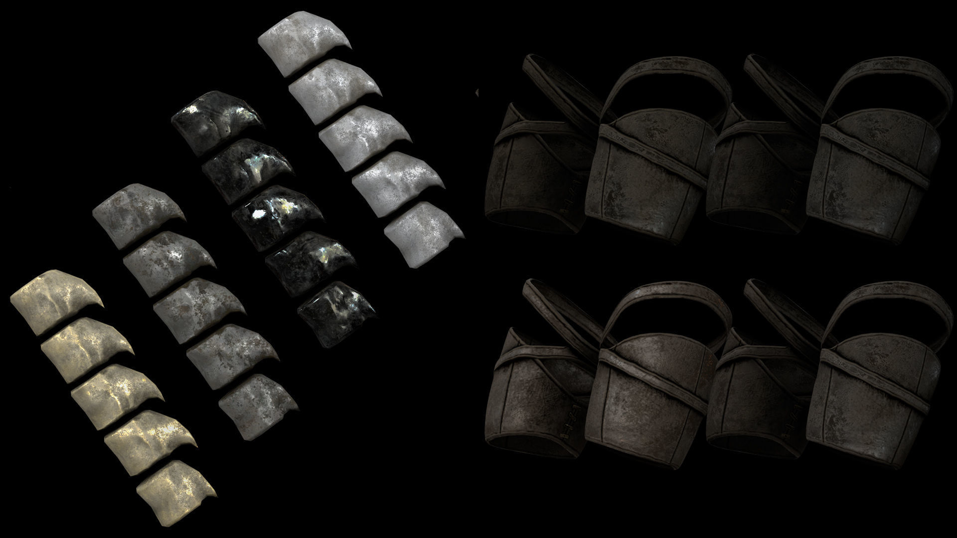 45 Barbarian Armor Low-poly 3D model_17