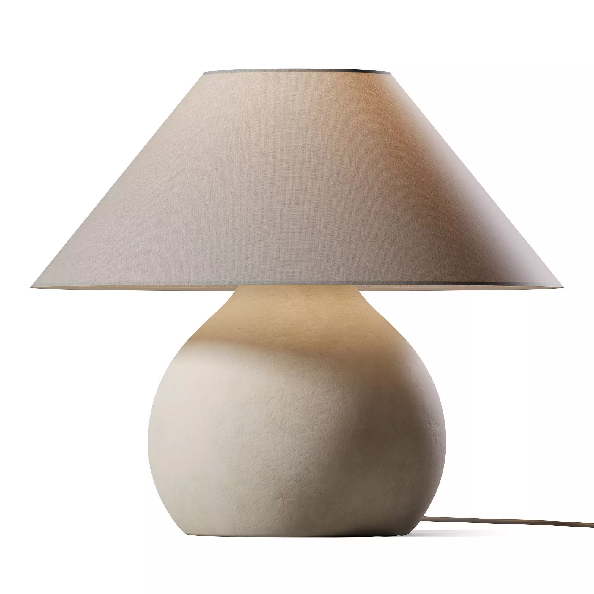Thena Ceramic Table Lamp 3D model_0