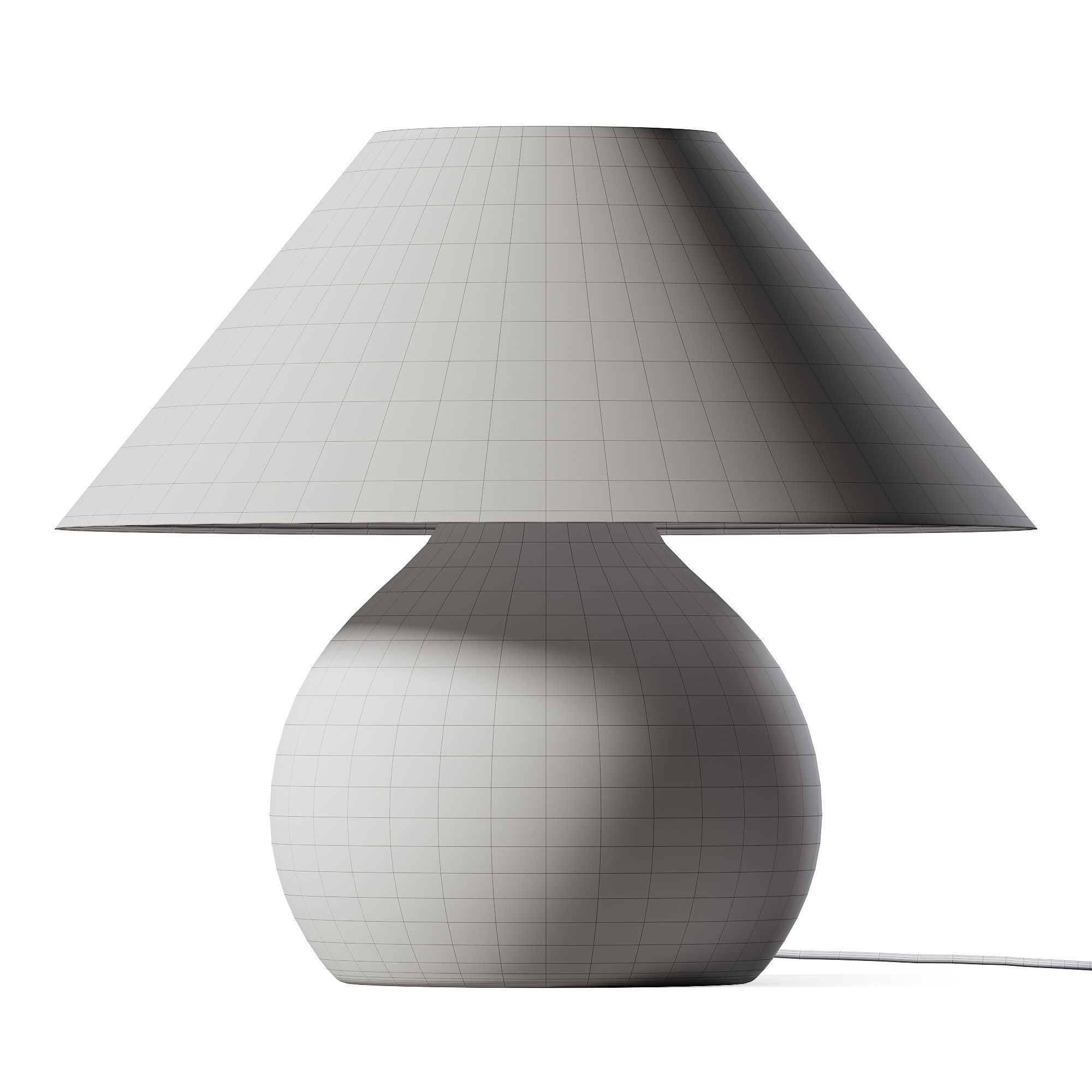 Thena Ceramic Table Lamp 3D model_1
