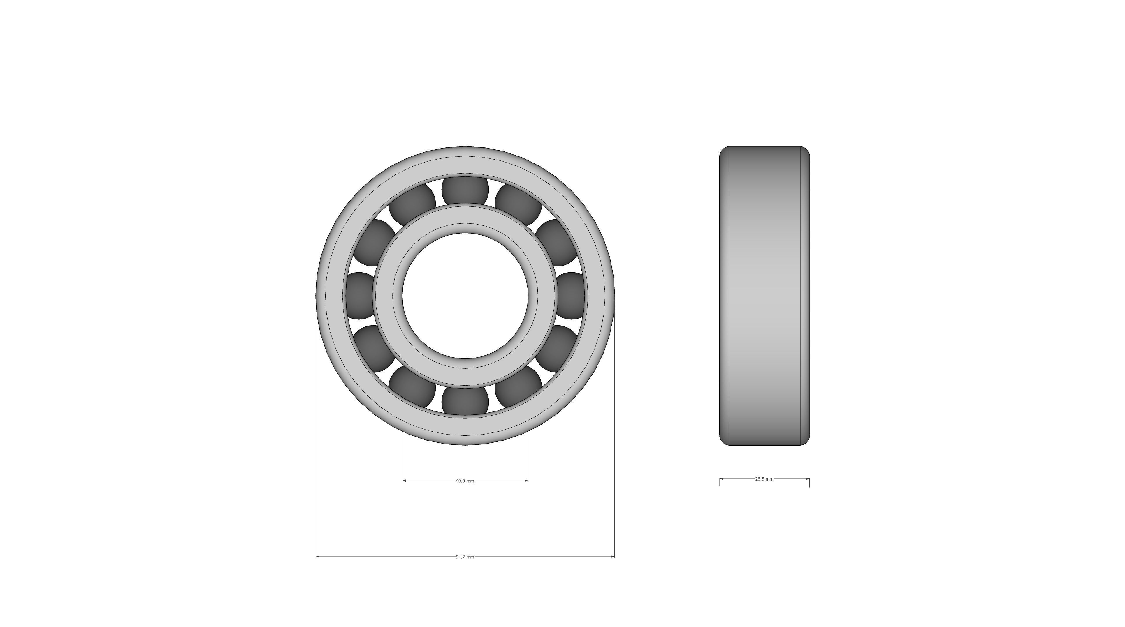 Ball Bearing 3D print model_3