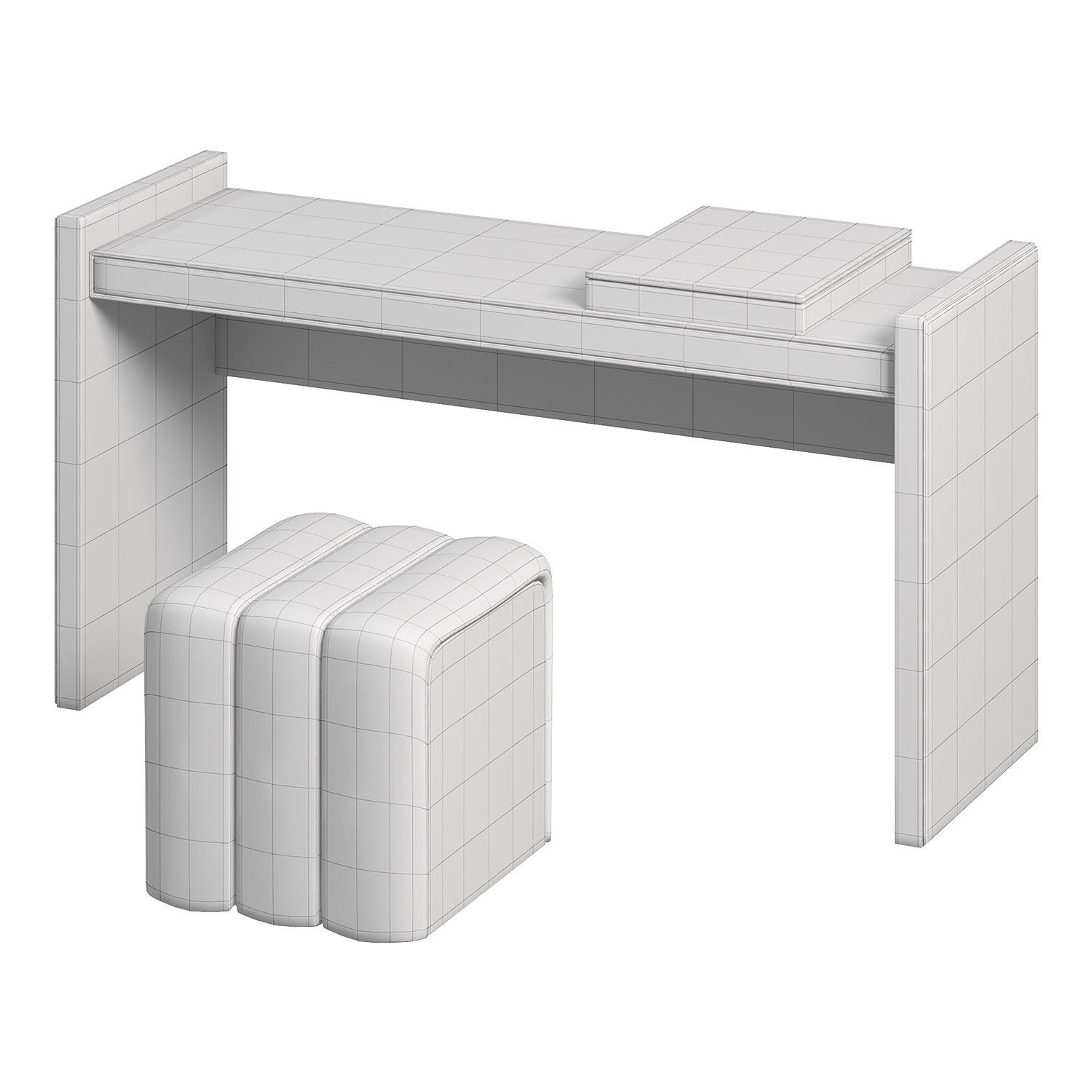 Ezou Dressing Table By Evanyrouse 3D model_2