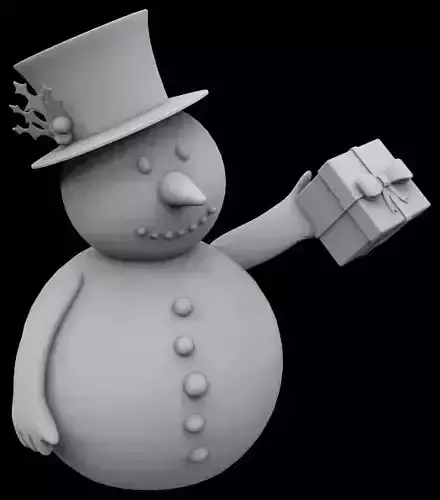 Snowman gift ornament 3D print model