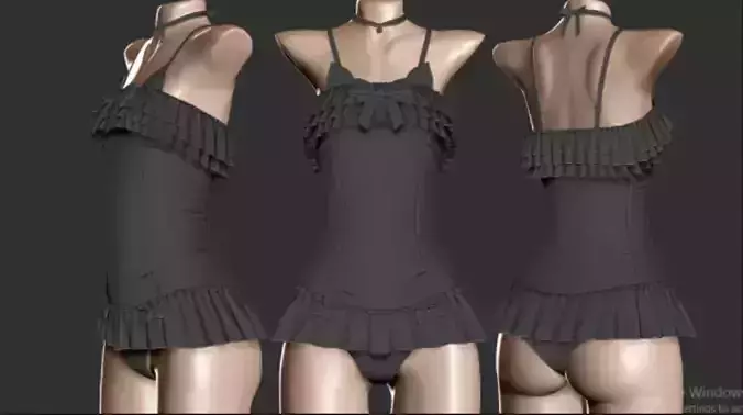 I will second life 3d model 3d design 3d clothing fashion design Low-poly 3D model
