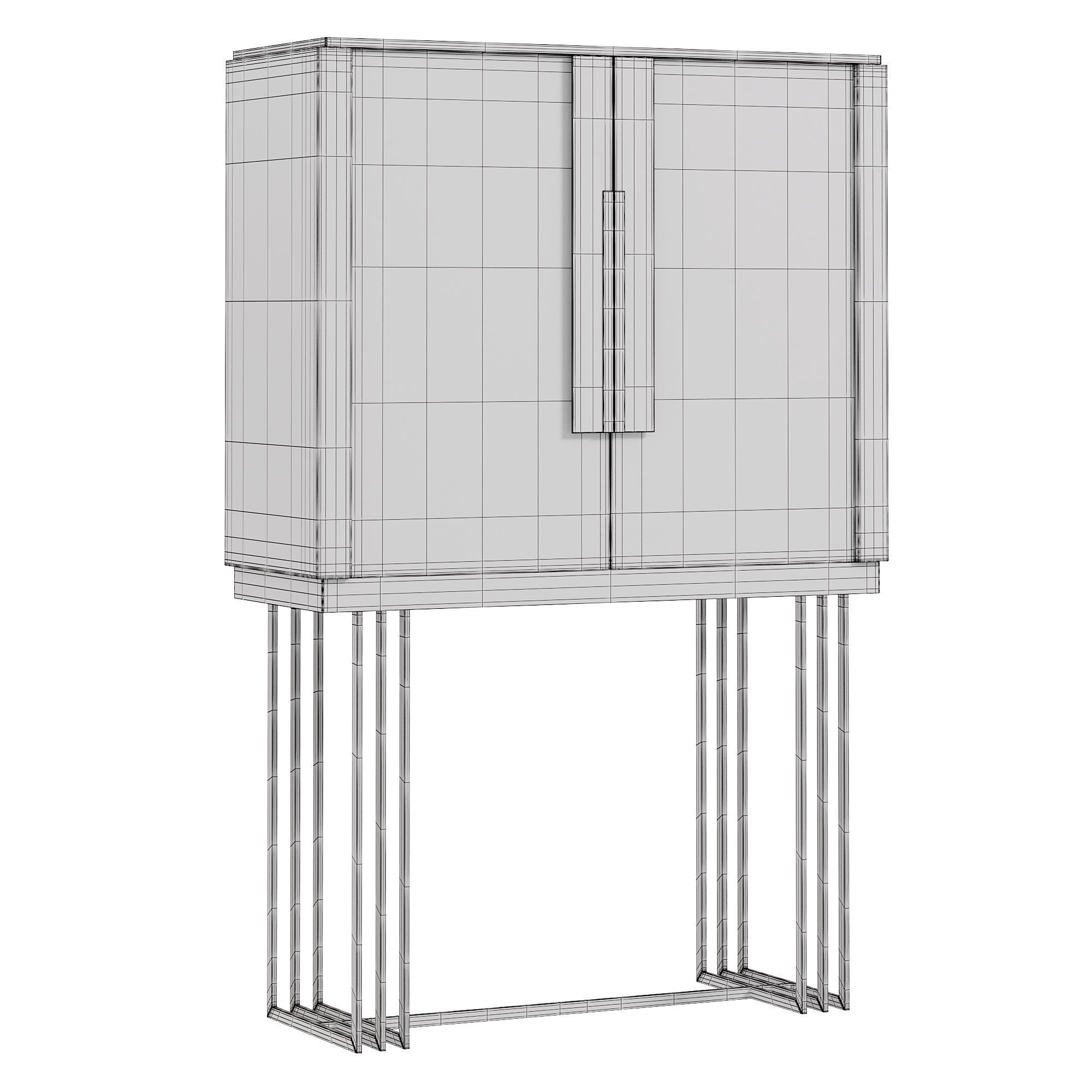  Bar Cabinet By Evanyrouse 3D model_3