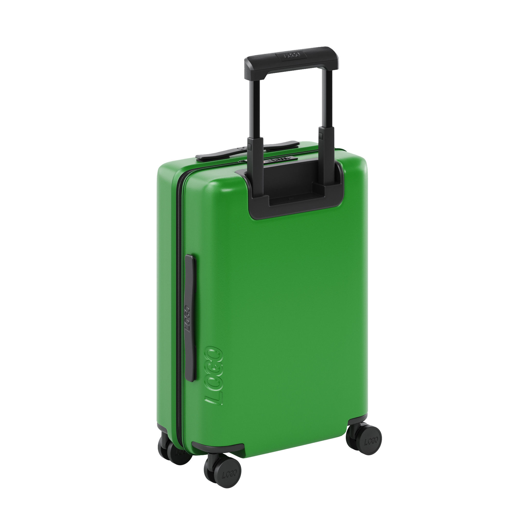 Carry on suitcase luggage bag 3D model_0