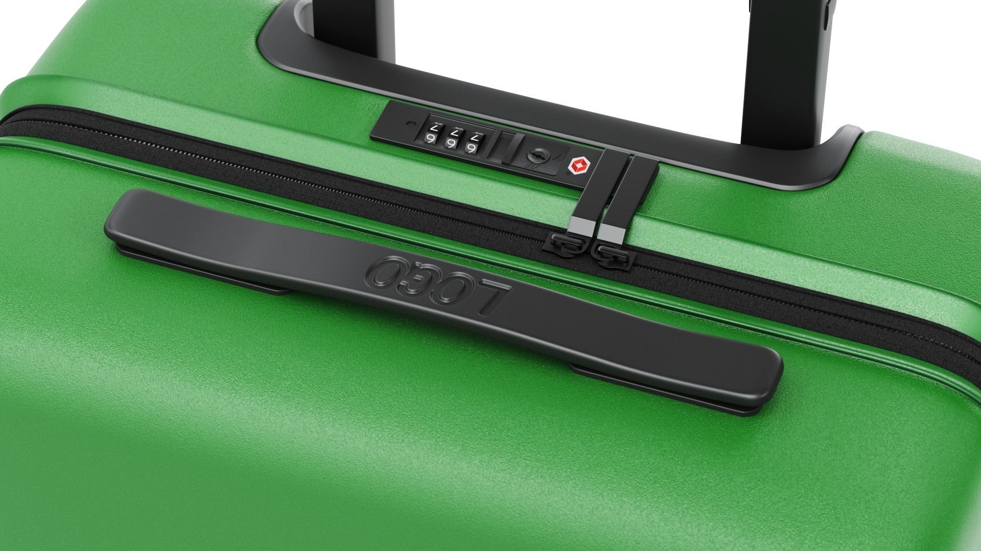 Carry on suitcase luggage bag 3D model_3