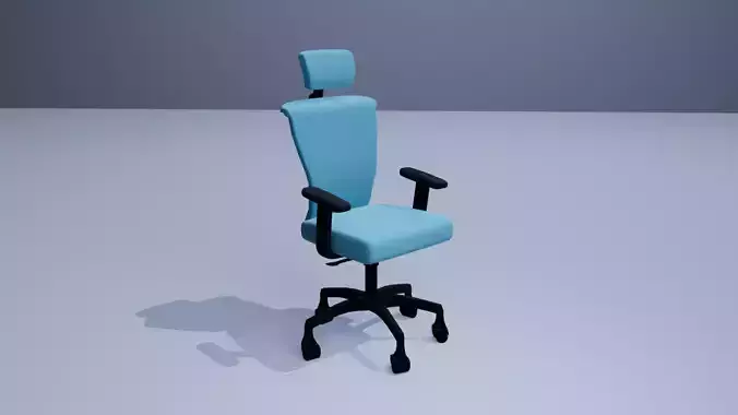 Office Chair 3D Model Rig