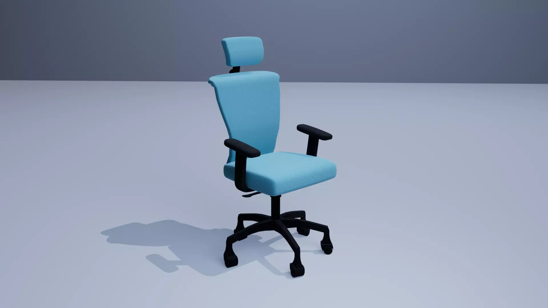 Office Chair 3D Model Rig 3D model_0