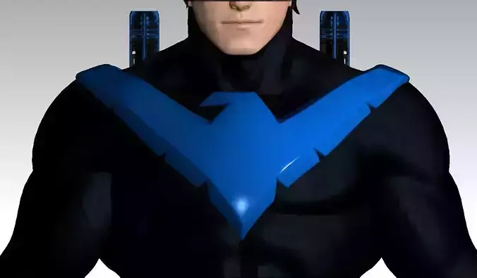 Nightwing Chest Emblem - Mezco one12  3D print model