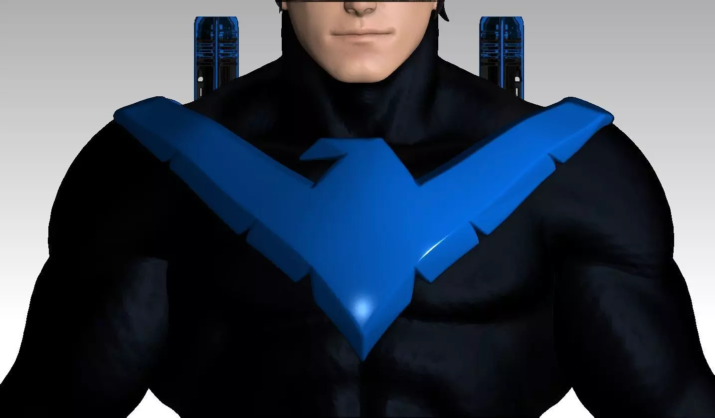 Nightwing Chest Emblem - Mezco one12 3D print model