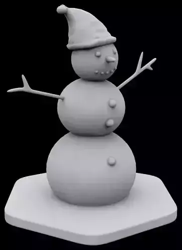 Snowman 3D print model